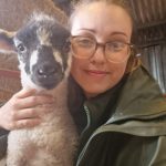 Aimee With Sheep Scaled