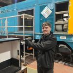 Lewis Kennedy Working On A Wooden Battery Box At The SVR Scaled